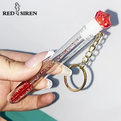 10Pcs Reusable Eyebrow Brush Tube Eyelash Brush Eyebrow Brush Replaceable Dust-proof Sparkling Diamond Makeup Brush