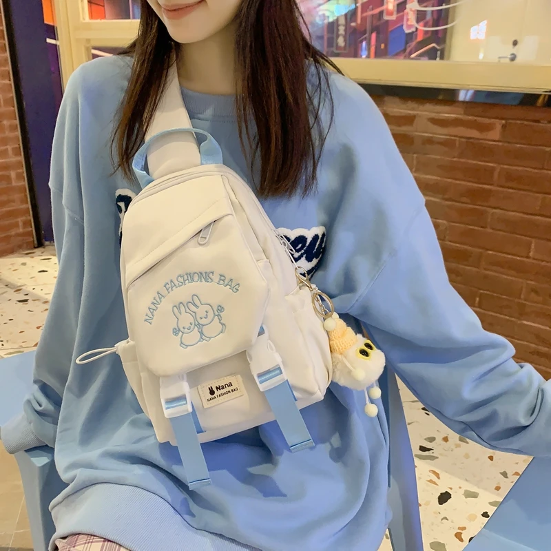 fashionable-large-capacity-crossbody-bag-women's-commuter-shoulder-bag-casual-style-zipper-closure-oxford-cloth-material
