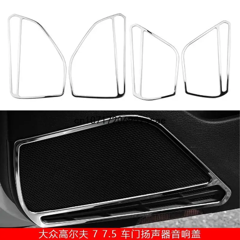 

2012-2019 For Vw Volkswagen golf 7/7.5 MK7 MK7.5 Car Accessories Stainless Steel Tweeters Speaker Cover Trim Sticker 4pcs