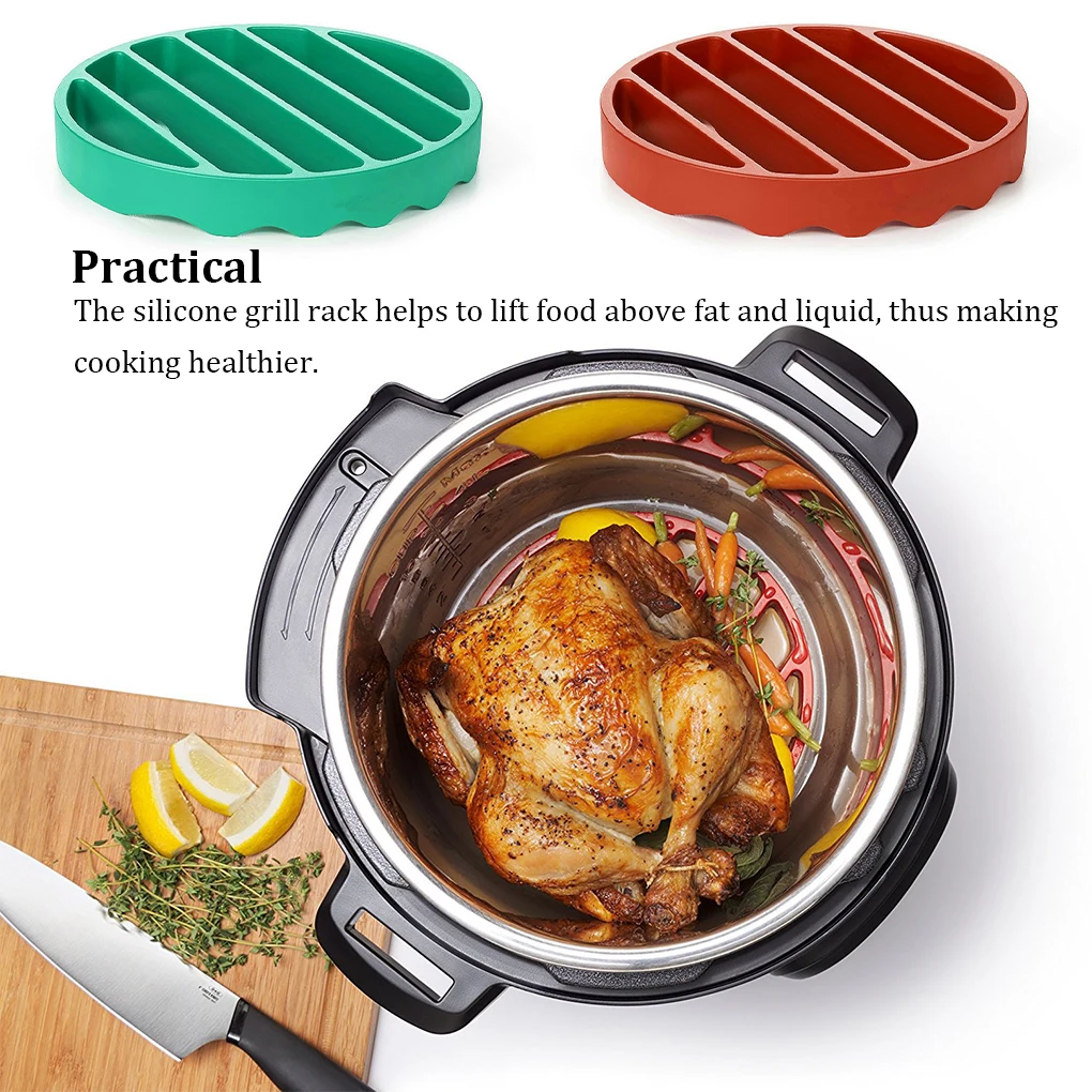 Roast Rack Roasting Stand Cooking Utensils Convenience BBQ Kitchen Gadget Red