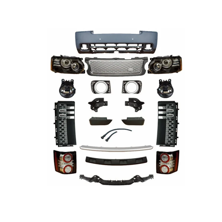

Factory Sales Upgrade 2012 Style BodyKit Grille LED Headlights Taillights Front Bumper Body Kits for Range Rover VOGUE 2002-2009