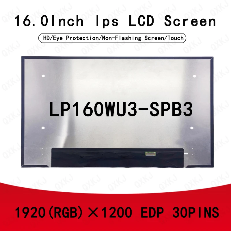 

30pin LP160WU3-SPB3 16.0inch 1920*1200 60HZ Wholesale for LCD Panel Display Screen Replacement Laptop Monitor