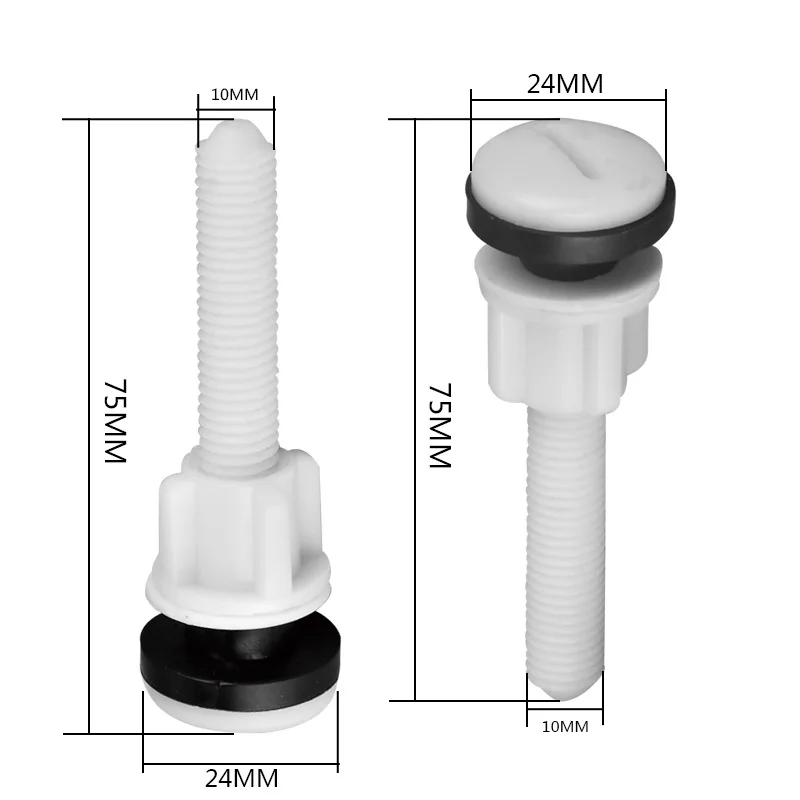 Toilet Water Tank Spare Part Screw Split Drain Valve Connector Fastener Hardware Bathroom Plumbing Maintenance Repair Tool