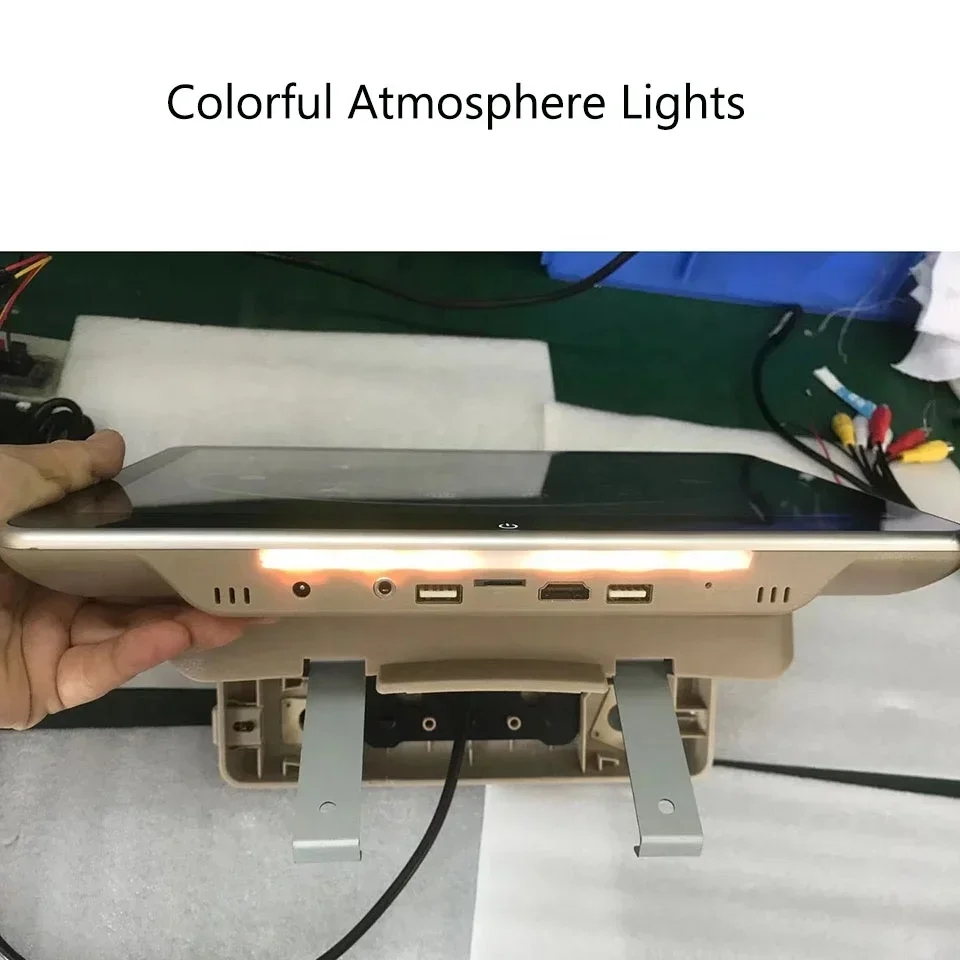 AZTON سيارة 11.6 بوصة عرض المقعد الخلفي أندرويد آيفون IOS شاشة تعمل باللمس لاند كروزر برادو لكزس LX570