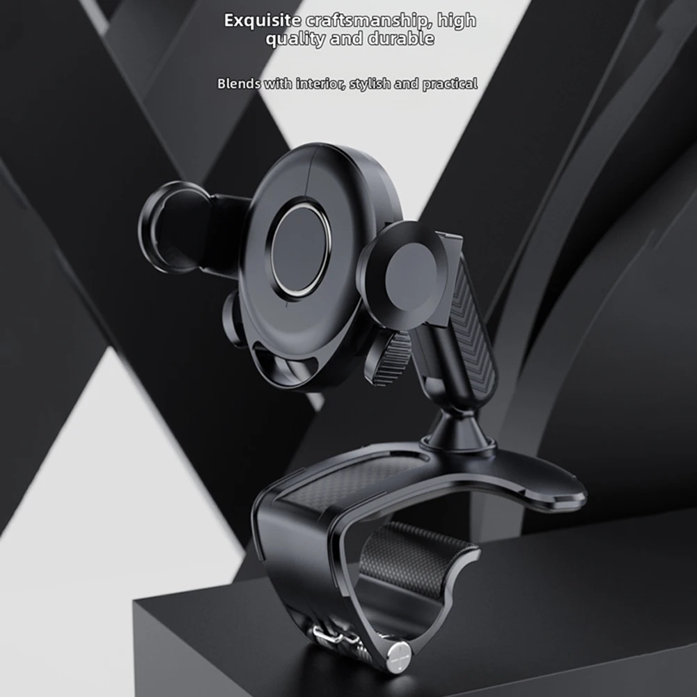 

Крепление для телефона 360° ° Вращающееся крепление для телефона на приборной панели, регулируемый держатель одной руки для держателя телефона из АБС-пластика 4-7 дюймов 100*127*105 мм