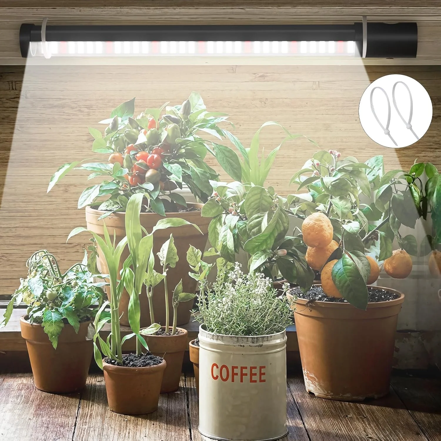 LED Grow Light Full Spectrum Plant Lamp Adjustable Dimmable Growing Lamp LED Hydroponics Lamp with Timer for Indoor Plants Light