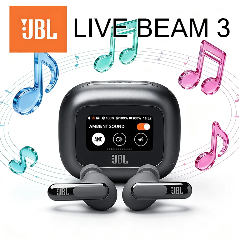 JBL LIVE BEAM3 True Wireless Earbuds with User-Friendly Interface
