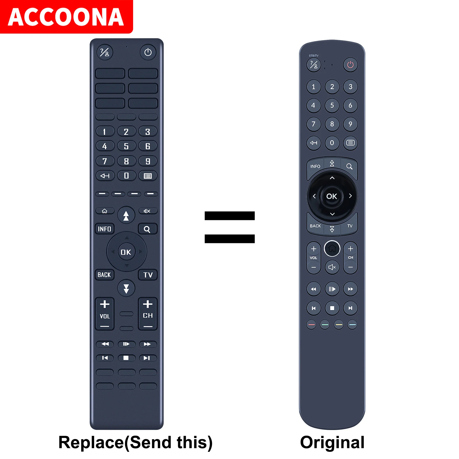 

New T4HU2023/41KA Replace Remote Control For LEUCOM T4HU202041K IPTV Set Top Box