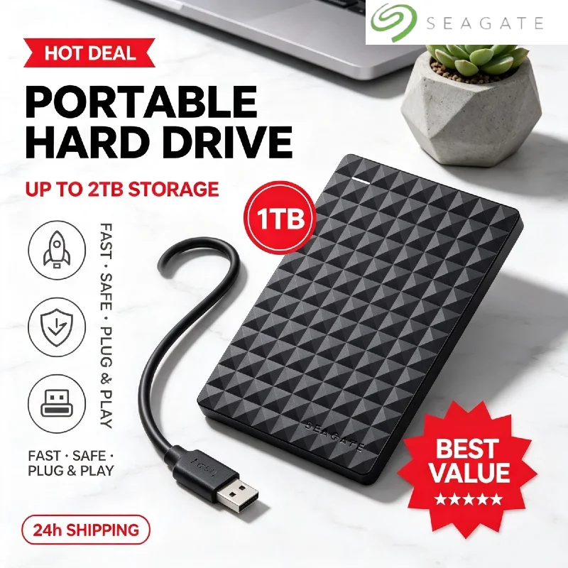 OEM For Seagate Portable External Hard Drive 2.5 Inch USB 3.0 Ultra High Speed Storage Expansion for PC Laptop Pro