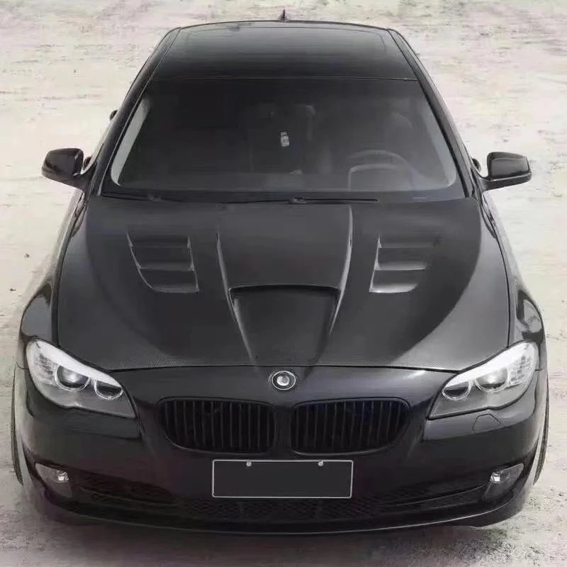 High-end Custom Body Kit For Old-to-New ConversionNew Mammoth Style F10 Carbon Fiber Screw-On Hood With Screws For 5 Series F10/