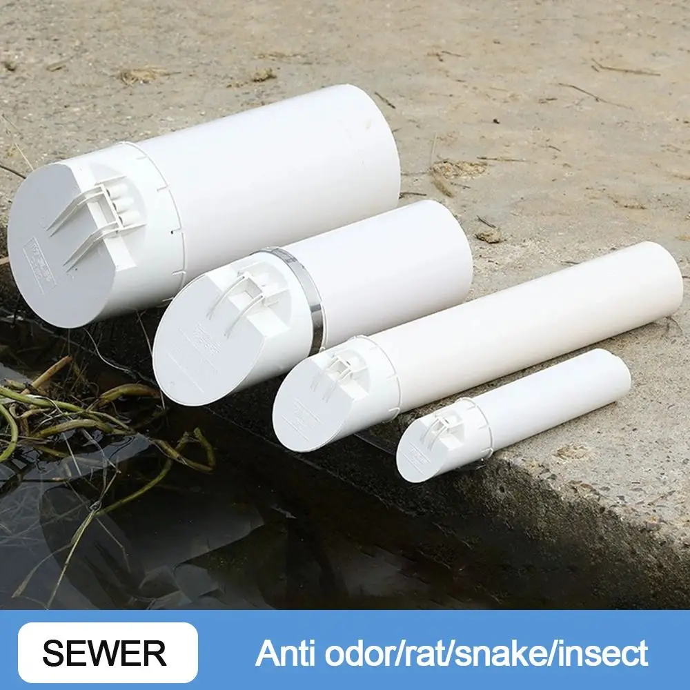 Anti Odor Drainage Pipe Floor Drains 50-160mm White Insect-proof Roof Cover Multifunctional Rain Pipe Cap