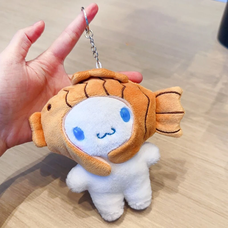 

Sanrio Plush Keychain Kawaii Cinnamoroll Plush Toys Keyring Anime 시나모롤 Stuffed Plushie Doll Pendant Children Christmas Gifts