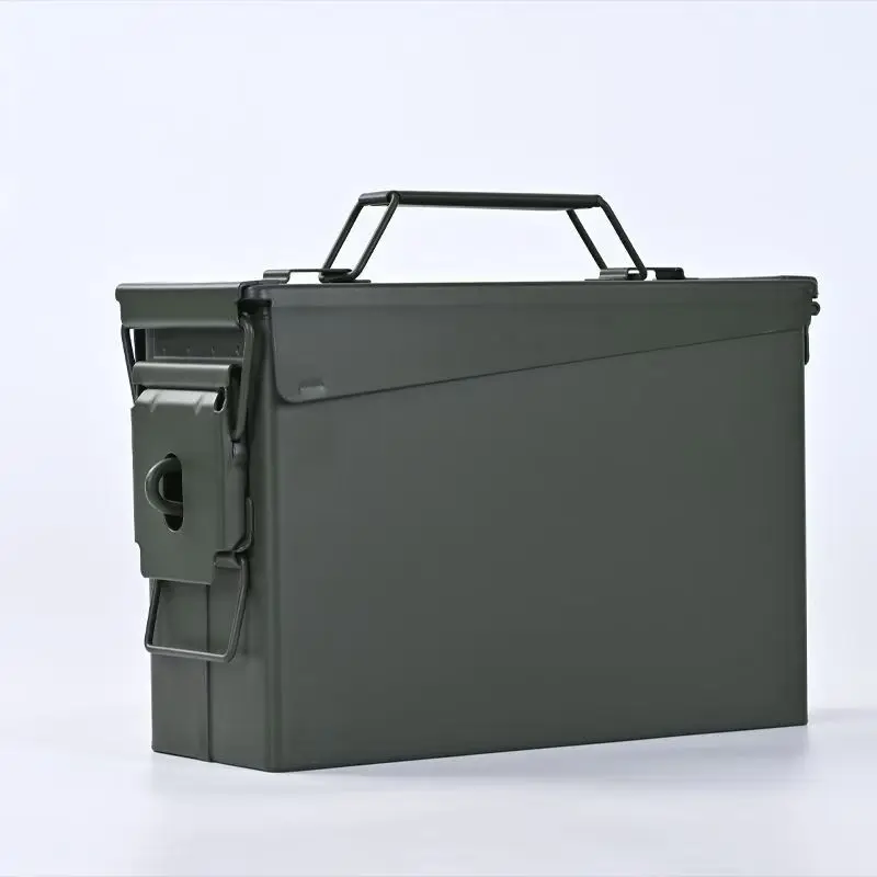 Iron Bucket Handheld Three-proof Iron Bucket Storage Motorcycle Hardware Box Car Side Safe Toolbox 25.5X17X8.9CM