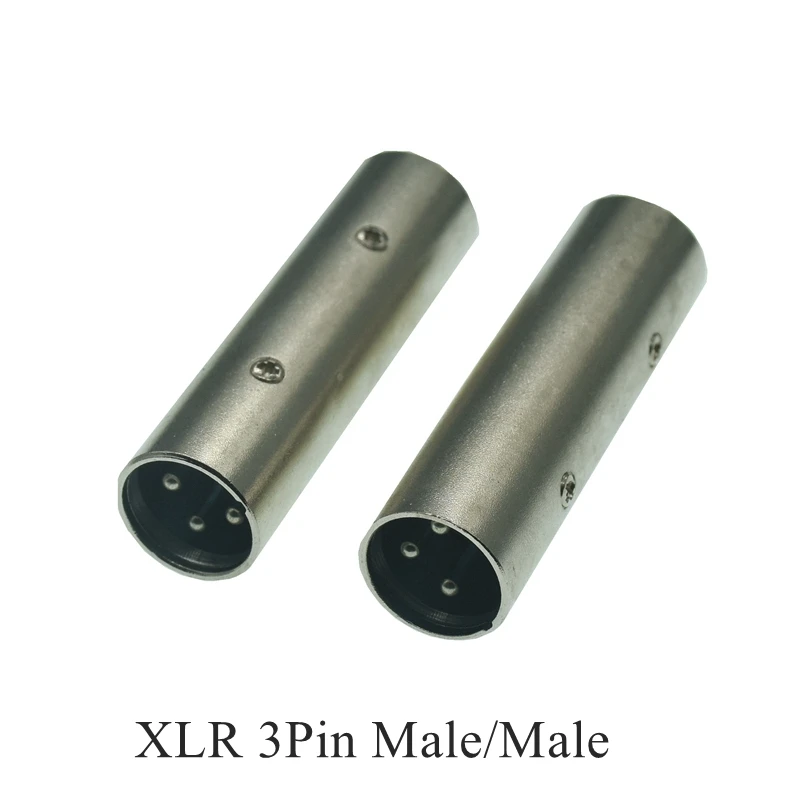 3Pin XLR żeński do żeńskiego karta SIM mikrofon Audio złącze Adapter mikrofonu xlr męski do xlr złącza męskie