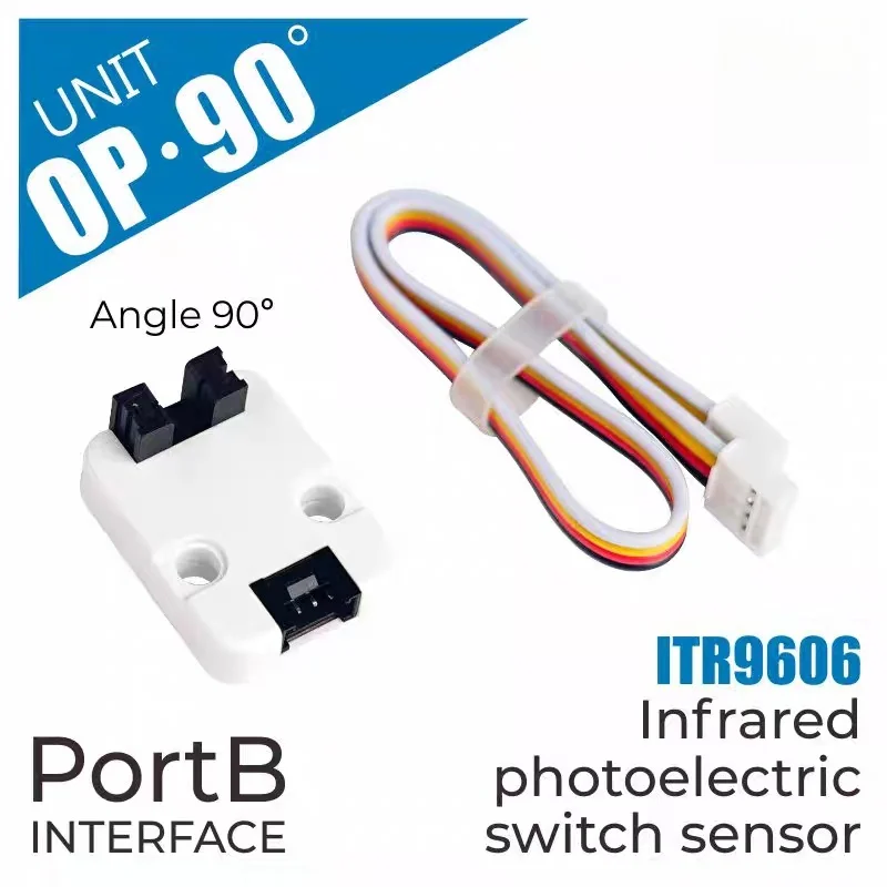 Official M5Stack OP 90° Non-Contact Photoelectric Limit Switch Infrared Emitter and Receiver ITR9606