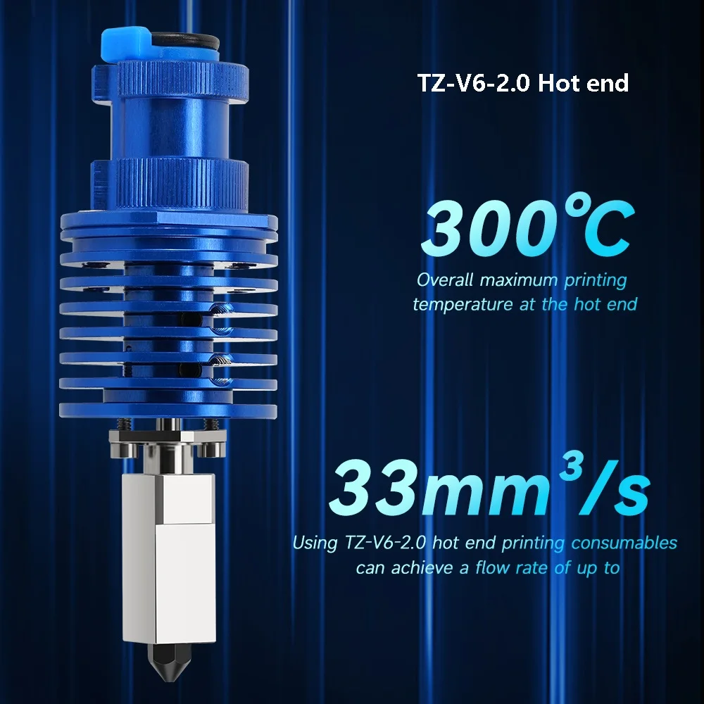 

High Speed Print Head 2.0 TZ V6 Bimetal Heat Break Hotend Extruder for Ender 3 V2 Prusa VORON 0.1/2.4 Ender 3 PRO CR10 10S