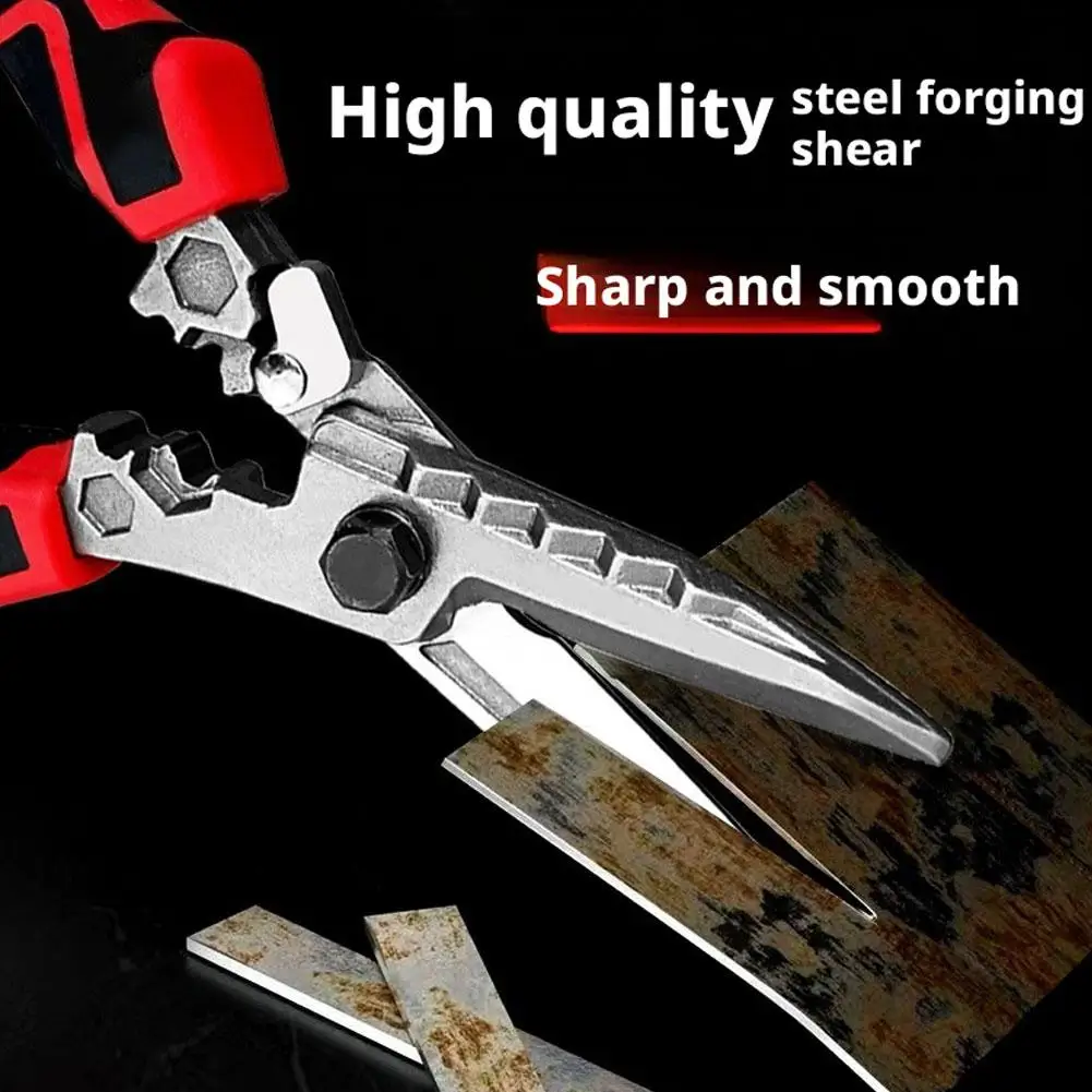 مقص كهربائي متعدد الوظائف مدمج في سلك المكشكش سداسية لقطع الكابلات لقط التثبيت أدوات يدوية