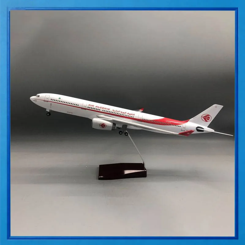 

Air Algerie Airbus 330 Airplane Model 47cm Simulation Static With Lights And Wheels For Collection Display Aviation Enthusiasts