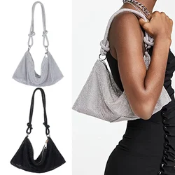 Shiny Rhinestone Dinner Bag Party Wedding Purses For Women New Luxury Full-Diamond Crystal Handbag Designer Sparkly Evening Bags
