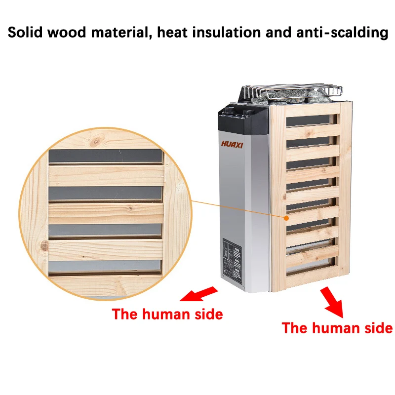 3KW/3.6KW Sauna Heater 220V Sauna Steam Generator Home Use Heating Furnace Room Dry Equipment Internal Control External Stove