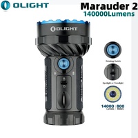 Olight Marauder 2 Torch Powerful Flashlight 800meters Long Throw14000 Lumens USB-C Rehargeable IPX8 Lantern Build-in Battery