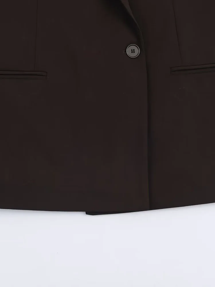 سترات نسائية لخريف 2025 معاطف غير رسمية متينة مزدوجة الصدر فضفاضة للسيدات أنيقة للشارع ملابس خارجية