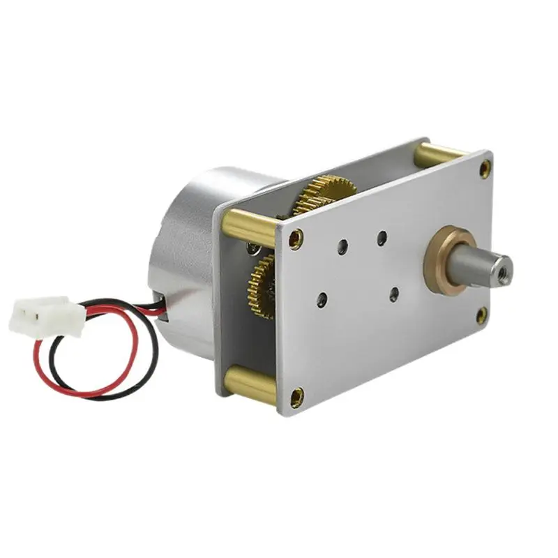 DT17 4142-300 Compact Brushed DC Motor 6V 110 RPM Gear Reduction Supports Speed Regulation for Projects