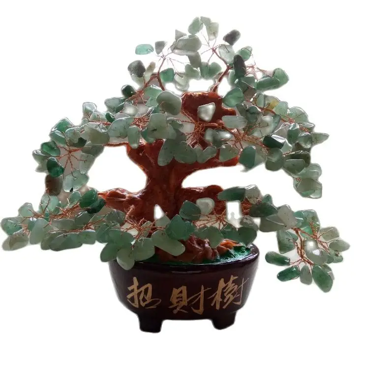 

7 Inch Natural Pretty Aventurine Crystal Gem Tree/Wholesale 310-400g