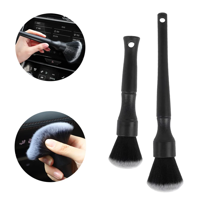 

Microfiber Car Detailing Cleaning Brush Super Soft Car Interior Air Outlet Dashboard Dust Remove Brushes Auto Cleaning Tools