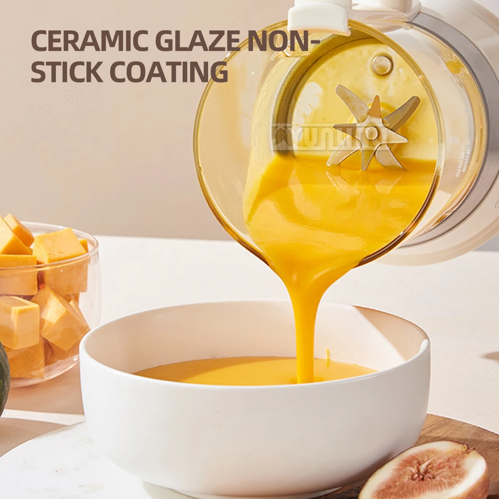 Electric Juicer Blender Household Multi-function Heating Filter Free Full-automatic Glass Soybean Milk Cooking Machine