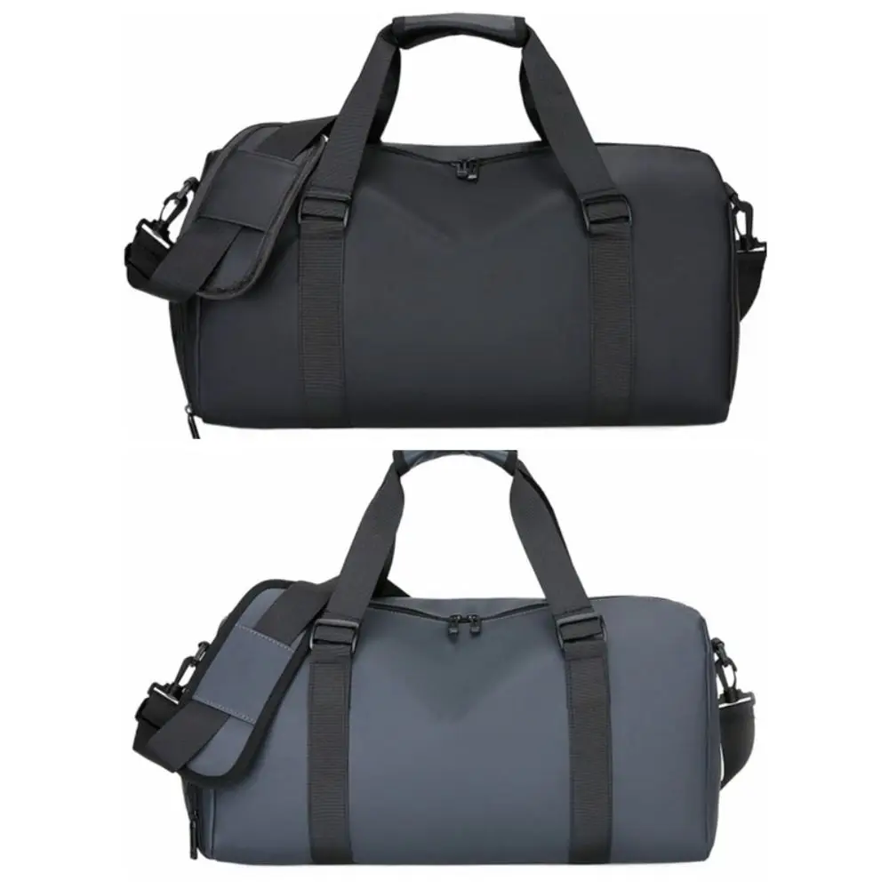 حقيبة تدريب اليوغا من قماش أكسفورد بسعة كبيرة بلون سادة حقيبة لياقة رياضية متعددة الوظائف لتخزين الأحذية الفردية #5