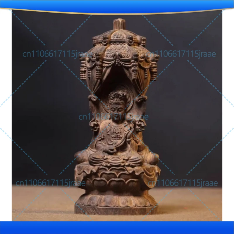 

Резная деревянная статуэтка Гуаньинь для храма - Декоративное украшение с символом Руи, Бодхисаттва, для духовного дома, храма, алтаря, подарок