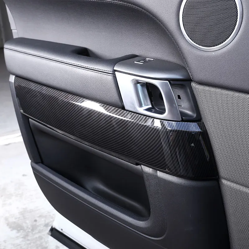 For Landrover Range Rover Sport RR Sport 2014-2019 ABS Carbon Fiber Car Inner Door Decoration Cover Trim sticker car accessories