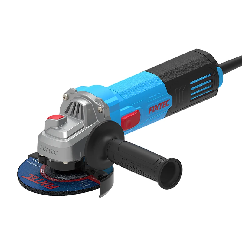 Miniamoladora angular profesional para FIXTEC, interruptor trasero eléctrico, 900W, 100mm