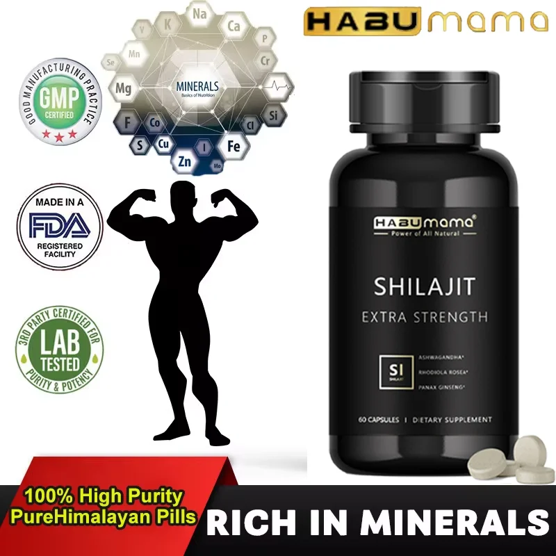 Shilajit Pure Organic Resin 100% Himalaya Original Skin Beauty&Health Hormone Balance 85+ Trace Minerals Fulvic Acid Male