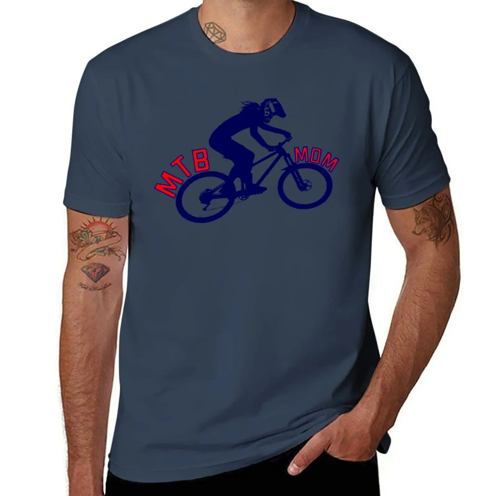 MTB Mom - Mountain Biking MTB lovers, explore and adventure T-Shirt man t shirt heavy cotton T-Shirt