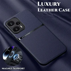 ShockProof Case For POCO X7 M8 M7 F8 F7 Ultra F6 F5 F3 C65 M3 M4 M5S M6 X3 X5 X6 X8 Pro Max Wireless Charging Leather Case Cover