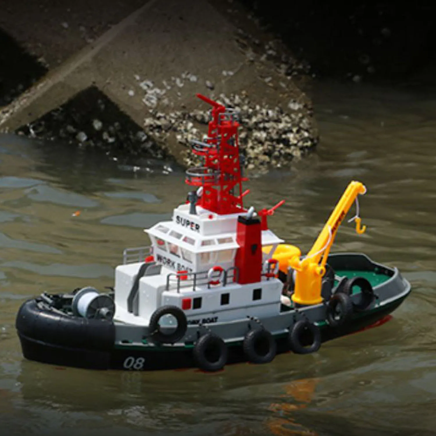 Nowa łódź RC Heng Long 2.4G Fire Fighting Radio Control Water Spray Ship Motor Painted Assembled Model Toys for Boys TH23785