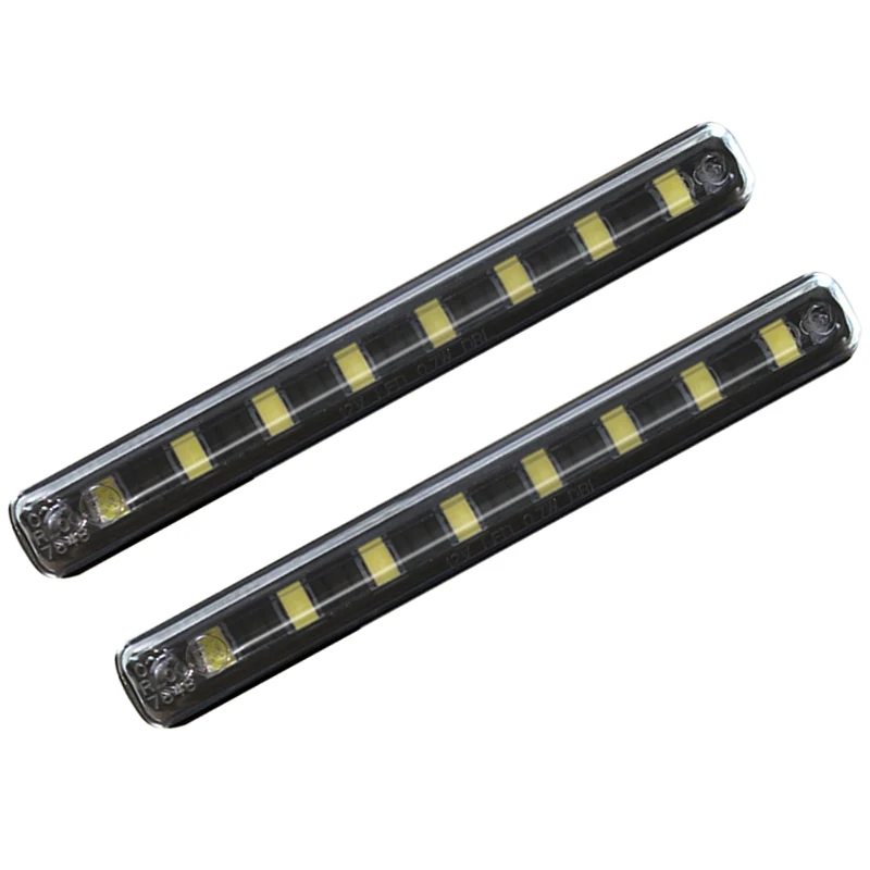 LED Daytime Running Light 2Pcs/Set COB DRL 6500K Xenon White Color Car Day Driving Fog Lamp with On/Off Function 100% Waterproof
