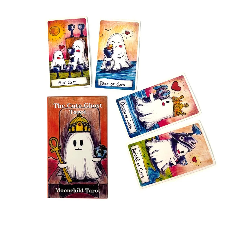 12X7cm  Cute Ghost Tarot cards standard size tarot deck board game