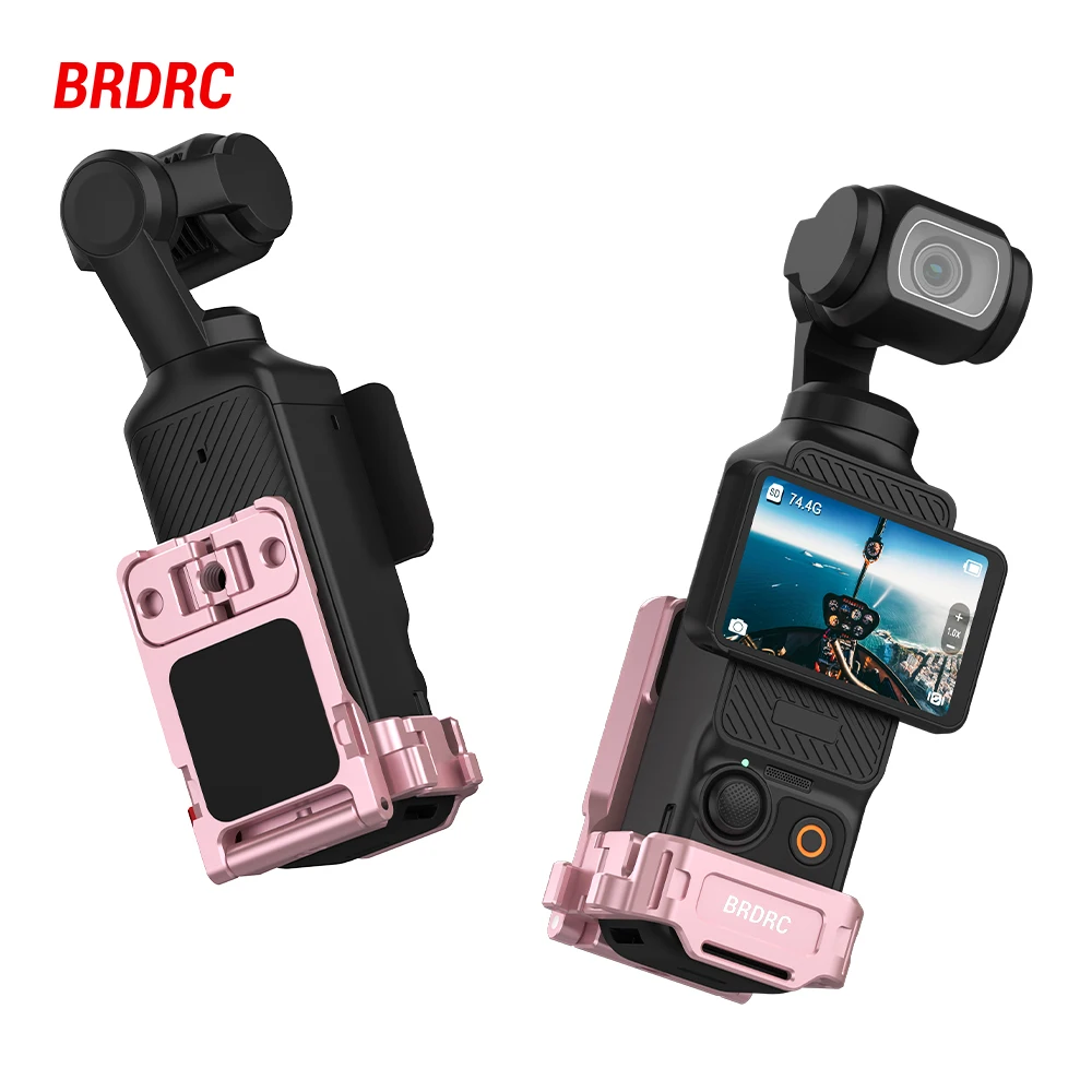 

BRDRC Pocket 3 Magnetic Adapter Metal Cage for DJI Osmo Pocket 3 Accessories Protective Case Expansion Bracket Mount