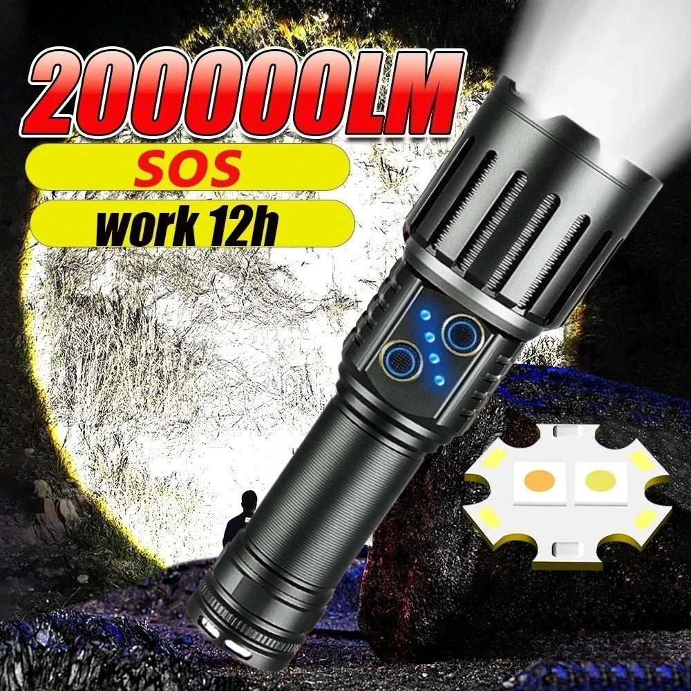 

Двухлазерные светодиодные фонари с зумом, перезаряжаемые, водонепроницаемые, с индикатором заряда, тактические, для кемпинга и активного отдыха