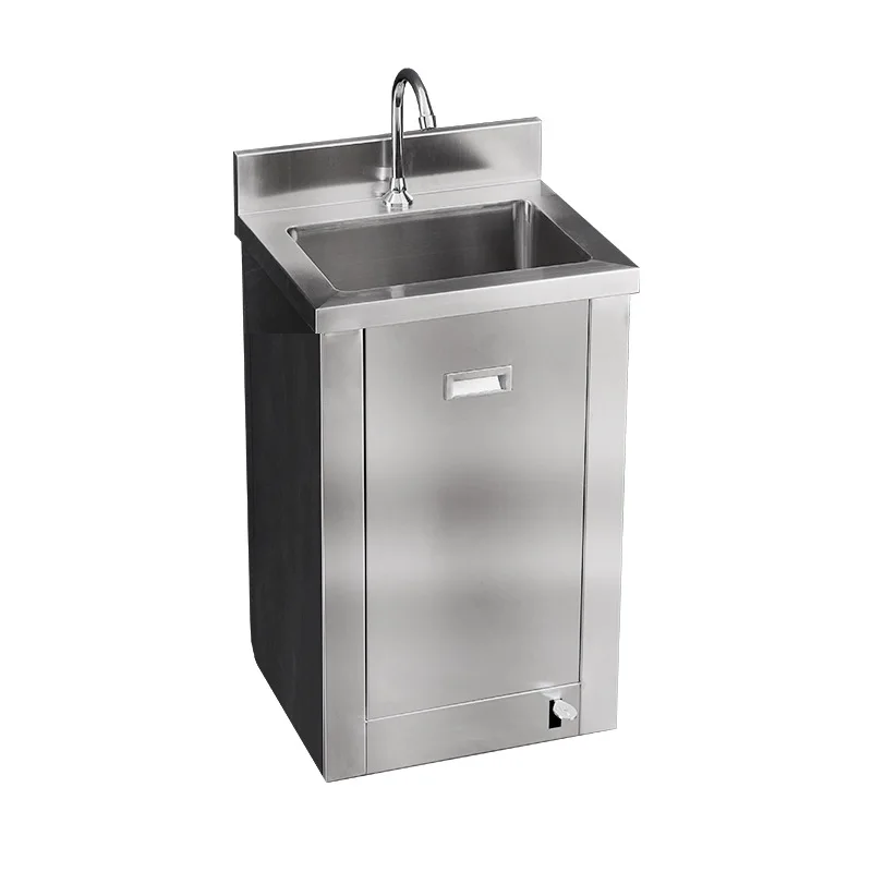 

304 stainless steel, sink, single slot, induction, foot pedal, purification
