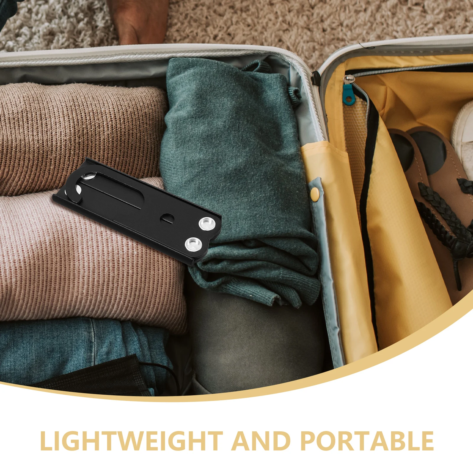 

3 Pcs Travel Hanger Hangers Foldable for Suitcase Clothes Small Folding Metal Stainless Steel