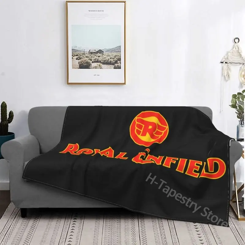 60x80 Inch Royal enfields Home Textile Luxury Adult Gift Warm Light Blanket Printed Soft Warm Blanket Boy Girl Blanket