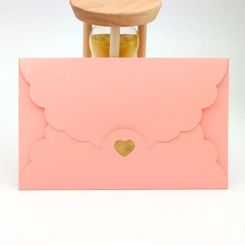 (20 Pieces/Lot) 11*17.5cm Paper Envelope Pearl Kraft Paper Gilding Love Envelope Bank Card VIP Membership Card Package Envelope