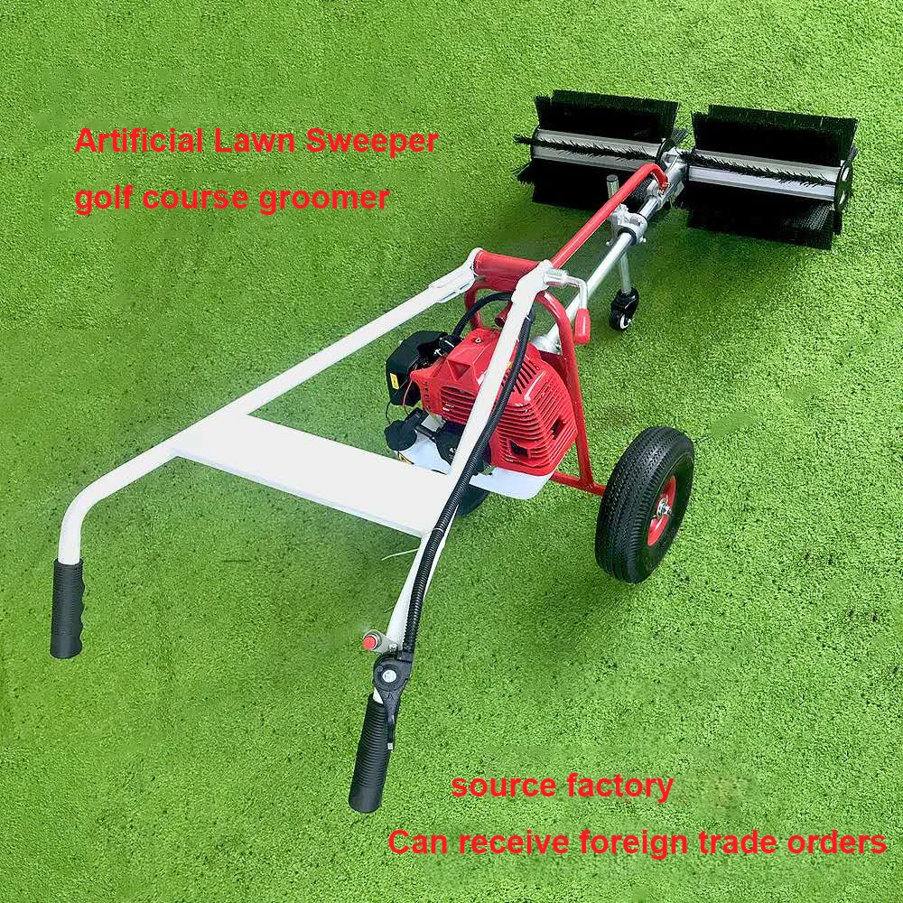 Hand Push Grass Power Brush Lawn Sweeper