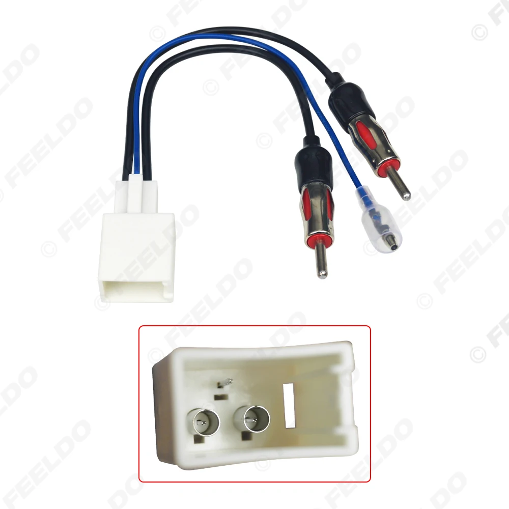 5Pcs Car Aerial Antenna Adapter For Toyota 2010+ Female To Dual DIN Male Connector Car FM/AM Radio Head Unit Stereo