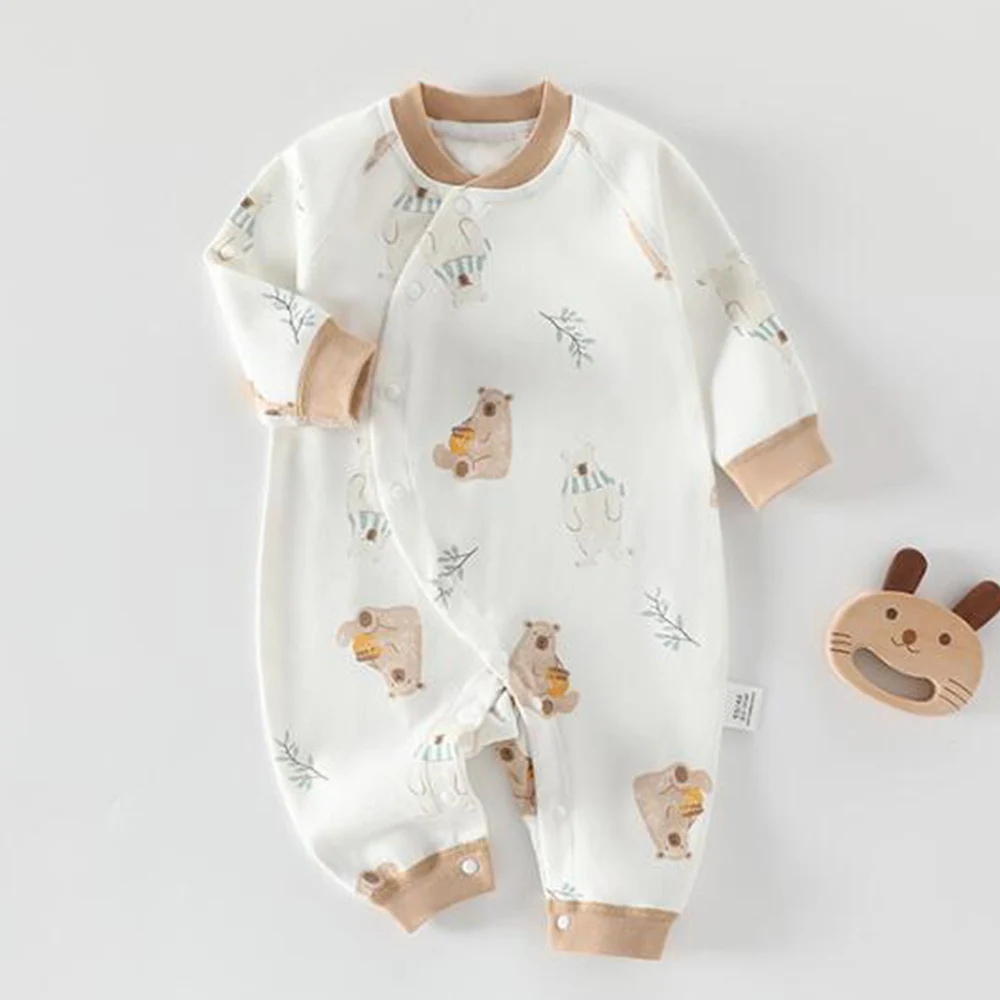 Baby Onesie 100% Cotton Floral Animal Cute Print Spring Autumn Newborn Clothes Unisex Long Sleeve Baby Rompers For Boys Girls