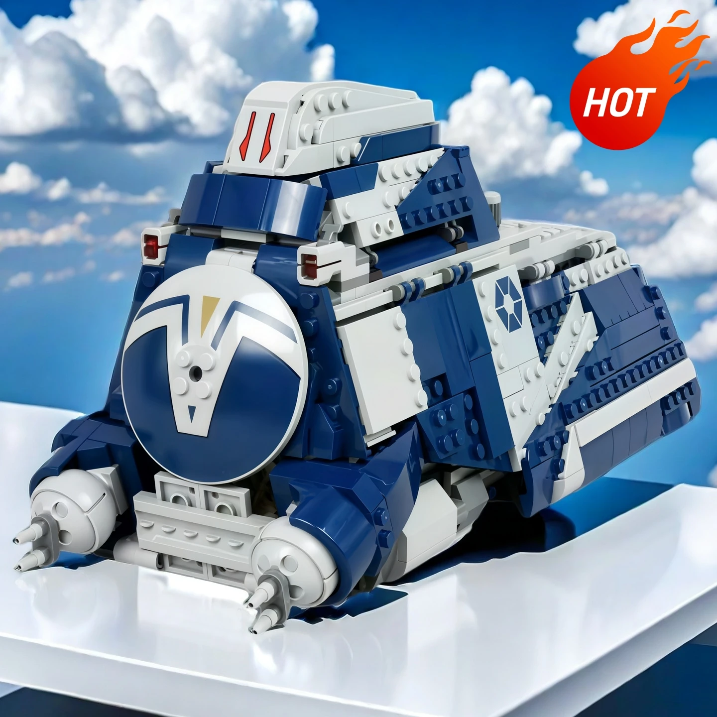 

Конструктор MOC 75435 MTT Battle Of Felucia Separatist, 976 деталей, для детей и взрослых, коллекционная модель, подарок на Рождество